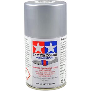 Tamiya Aircraft Spray Paint AS-12 Bare Metal Silver 100ml TAM86512 Lacquer Primers & Paints