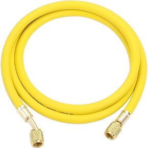 Hromee AC Refrigerant Hose, 60 Inch HVAC Charging Hose with 1/4" SAE Flare, 800 PSI Working Pressure for Air Condition System