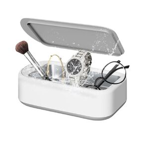 Junsika Ultrasonic Jewelry Cleaner One Touch Operation Professional Ultrasonic Cleaning Machine Suitable for Glasses, Rings, Earrings, Jewelry, and Dentures