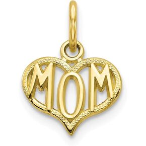 Jewels By Lux 10K Yellow Gold MOM CHARM