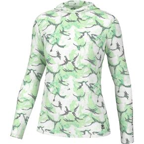 HUK Waypoint Pattern Hoodie, Long-Sleeve Shirt for Women