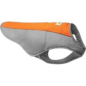 4LegsFriend Cooling Vest for Medium to Large Dogs - Evaporative Vest for Hot Summer Days - Adjustable Cooling Jacket with Reflective Strips (Orange/Grey, Medium) in Kuwait