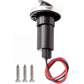 UOIENRT Marine Made 2-Pin Stern Light Socket Plug-in Pole Base for Plug-in, Replacement for Most of The Navigation and All-Round Stern Lights, 2-pin and 3/4" Diameter Light Pole(Stainless Steel)