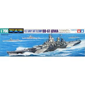 Tamiya 300031616 WL US War Military Kit 1: 700 Battleship Iowa Bb 61