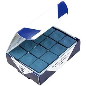 Box of 12 Geniune Silver Cup DARK BLUE / NAVY chalks,