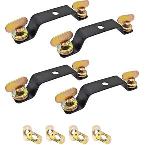 4 Pack Moving Head Light Bridge Connector Truss Clamp Bracket, Quick Lock Connector Bracket, 5.51 inches/14cm Connector Spacing, Aperture Diameter 12.5mm
