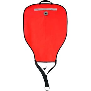 Luwint Scuba Lift Bag Diving Lifting Bag 50 Lbs High Visibility Lift Bag Foldable Safety Nylon Buoyancy Bag with Reflective Band Over Pressure Valve Open Bottom Lifting Bag for Dive Scuba Snorkeling