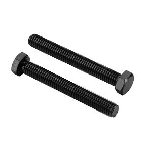 1/2-13 x 1 Hex Head Cap Screws Hexagon Bolts, External Hex Drive, Stainless Steel 304, Fully Threaded, Black Oxide, 10 PCS