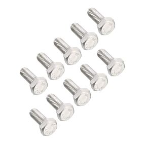 Uxcell M8x60mm مسامير سداسية 304 الفولاذ المقاوم للصدأ مسدس برغي الترباس 10 قطعة