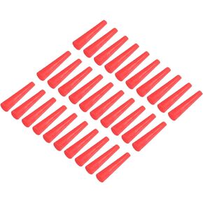 YOKIVE 30Pcs Silicone Rubber Stoppers, Tapered Plugs with High-Temperature Resistance | Protect Hole, Great for Lab Industry (Red, 2mm to 4.2mm)