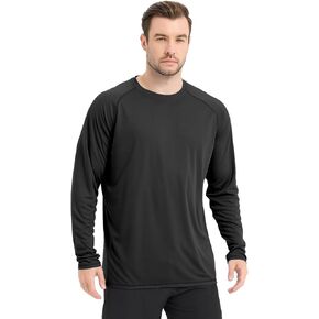 Tesuwel Mens UV Sun Protection Shirts UPF 50 Long Sleeve Rash Guard SPF Outdoor Hiking Running Fishing Shirt Lightweight