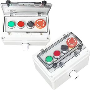 Estop Switches with Box e-Stop Box e-Stop Push Button with Box e-Stop Push Button with Plastic Box e-Stop Button Box Emergency Stop Push Button Switch Push Button Station Box