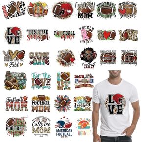 WateryWave 30Pcs Basketball Iron on Decals for T-Shirts Retro Ball Sport Iron on Vinyl Decals Washable Transfer Stickers for DIY Clothing Team Uniform T-Shirt Pillow Canvas Bags Decor (Basketball)