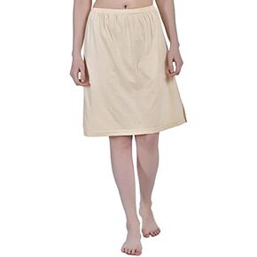 Aimly Women's Cotton Knee Length Underdress Side Slit half Slip Skirt Pack of 1