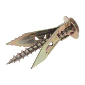 200 PCS Self-Drilling Anchors with Screws Kit,SAFYY Zinc Plated Steel Drywall Anchors No Drill or Holes in Wall(100PCS 0.47 * 1.18 Inch Anchors and 100PCS Screws)