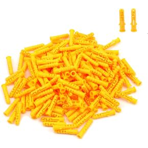 Xiayztan 200 قطعة PP دريوال المراسي البلاستيك توسيع الترباس أنبوب لمشاريع تركيب الجدار M6x30mm مرساة لبرغي M3.5-M4 in Saudi Arabia