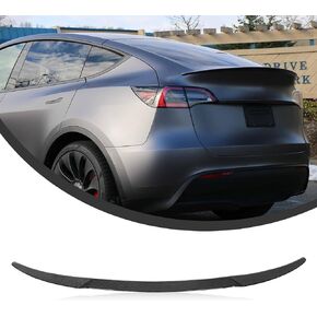 KKoneAuto Model 3 Spoiler متوافق مع 2017-2023 سبويلر صندوق خلفي خلفي وغطاء خلفي للشفاه وغطاء خلفي وجناح سبويلر وجناح OEM يناسب الموديل 3، أسود غير لامع