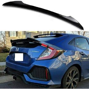 جناح جناح منقار البط الأسود اللامع متوافق مع Honda Civic 2016-2021 Hatchback 10 X Generation 5Dr Type-R EX EX-L LX Sport Touring in Kuwait
