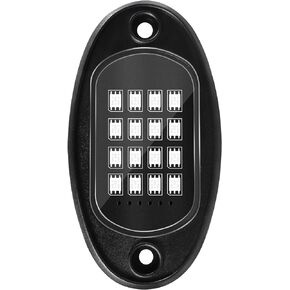 LD DARKEAGLE 1 Pods Replacement ABS LED Rock Lights for 4/8/12 Segmented RGB LED Rock Lights 12v Underglow Lights Multicolor Neon for Jeep Trucks Car UTV