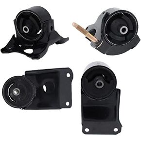 ENA Motor and Trans Mount Set of 4 Compatible with Nissan Infiniti 1995-2001 Maxima 3.0L 2002-2003 Maxima 3.5L 1996-1999 I30 3.0L Auto Trans Without Sensors Replacement for A7302 A7303 A7304 A7305