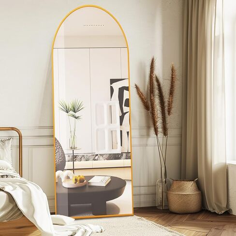 Tall Full Body Mirror, 68''x 29'' Wall Mirror Full Length Mirror w Black Aluminum Alloy Frame, Floor Length Mirror Leaning Against Wall for Bedroom Decor, Women Dressing Mirror in Saudi Arabia