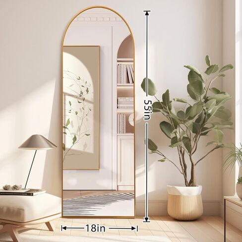 Tall Full Body Mirror, 68''x 29'' Wall Mirror Full Length Mirror w Black Aluminum Alloy Frame, Floor Length Mirror Leaning Against Wall for Bedroom Decor, Women Dressing Mirror in Saudi Arabia