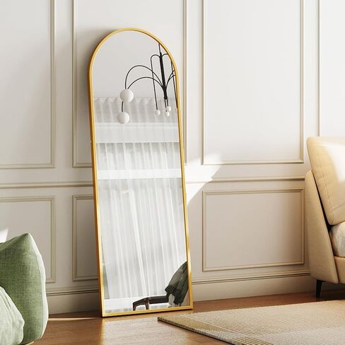 Tall Full Body Mirror, 68''x 29'' Wall Mirror Full Length Mirror w Black Aluminum Alloy Frame, Floor Length Mirror Leaning Against Wall for Bedroom Decor, Women Dressing Mirror in Saudi Arabia