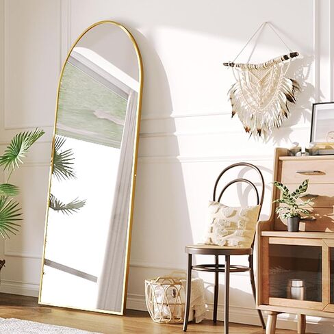 Tall Full Body Mirror, 68''x 29'' Wall Mirror Full Length Mirror w Black Aluminum Alloy Frame, Floor Length Mirror Leaning Against Wall for Bedroom Decor, Women Dressing Mirror in Saudi Arabia