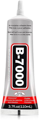 غراء B-7000 110 مل، لاصق B7000 صناعي متعدد الأغراض عالي الجودة، أصماغ شفافة شبه سائلة مناسبة لإصلاح شاشة الهاتف، والخشب، والمجوهرات (110 مل / 3,7 أونصة) in Saudi Arabia