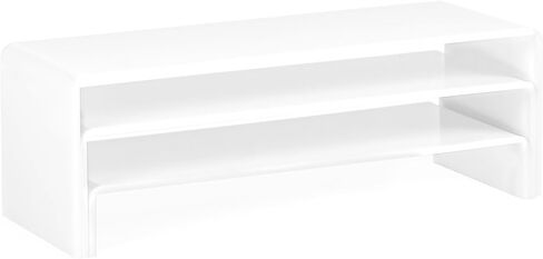 Red Co. 2-Pack Set of 3 (4", 3", 2") Acrylic Rectangular Step Shelf Display Stand Risers, White in Saudi Arabia
