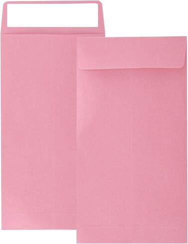 Pink 100 Pack Cash Envelopes 3.5 x 6.5 inch,Coin Self Seal Envelopes For Savings plan,Money Envelopes for Cash,coin,Check and Small items redit Card,Seed in Saudi Arabia
