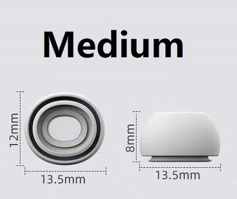 BLLQ XS/S/M/L 4 مقاسات من أغطية وسائد الأذن وأغطية الأذن وأغطية الأذن المتوافقة مع Apple AirPods Pro 2 وAirPod Pro 1، أطراف من السيليكون، تناسب الحافظة، 4 أزواج باللون الأبيض 4 مقاسات in Saudi Arabia