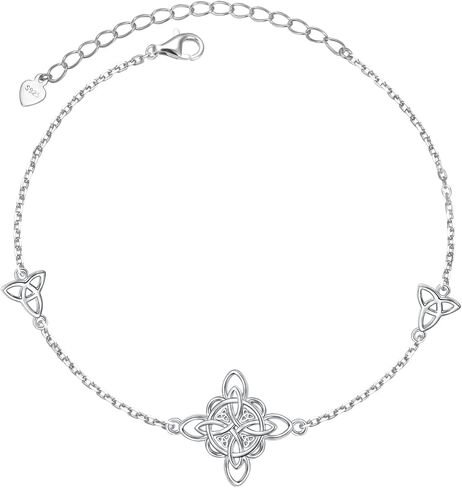 FLYOW Item Celtic Knot Stud Earrings and Item Celtic Knot Bracelet and Item Celtic Knot Anklet Bundle in Kuwait