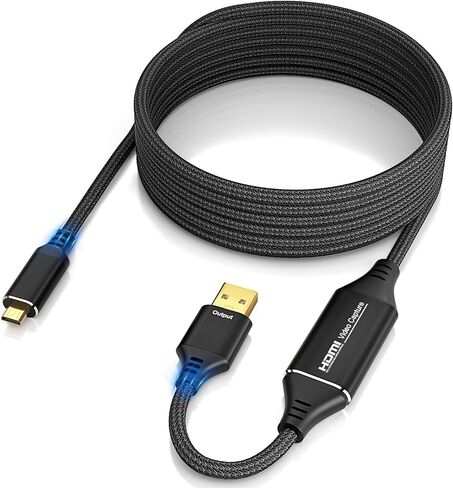 Video Capture Card, HDMI to USB, 10FT 4K 1080P 60FPS Capture for Streaming, Teaching, Video conferencing or Live Broadcasting in Kuwait