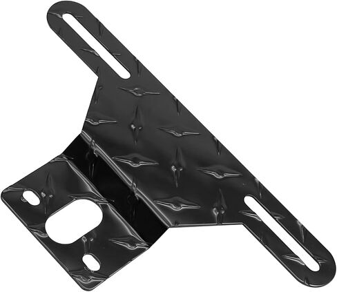 Hoypeyfiy Trailer License Plate Light Bracket Truck RV Off-Road Number Plate Light Mount Aluminum Holder (Silver 2pcs) in Saudi Arabia