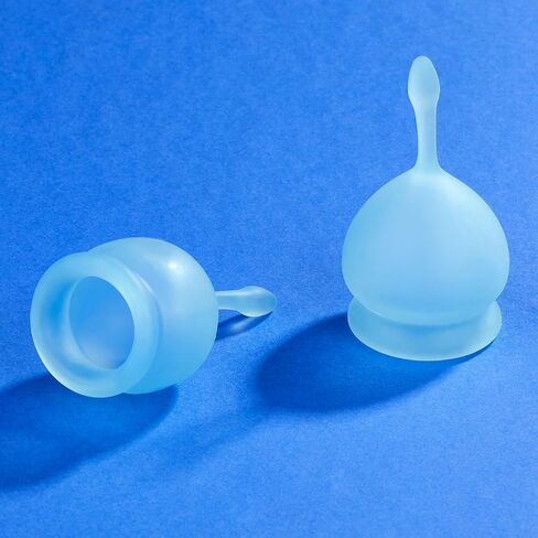Satisfyer Feel Good Menstrual Cup - Reusable Period Cup with Removal Stem - Soft, Flexible Body-Safe Silicone, Easy Insertion & Removal - Includes 2 Cup Sizes for All Flows (Purple) in Saudi Arabia