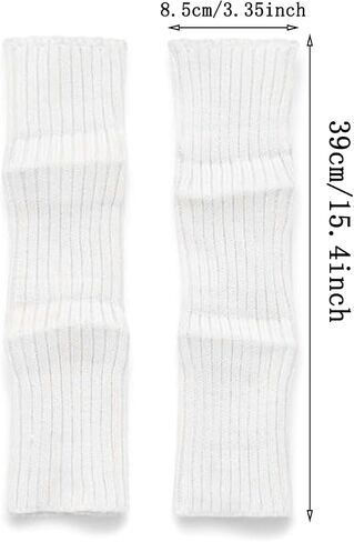 Leg Warmers For Girls 80s Eighty's Party Sports Yoga White Leg Warmers Dance Yoga Sports Cosplay Costume Party Accessory in Saudi Arabia
