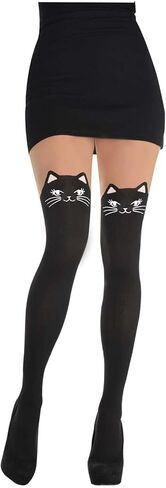 amscan Costume Accessory Cat Tights - Adult Standard, Multicolor in Saudi Arabia