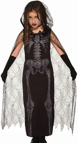 eyigylyo Halloween Women Spiderweb زي إكسسوار شبكة العنكبوت المعطف Spiderweb الجوارب جوارب شبكية لعيد الهالوين فستان الحفلات التنكرية in Kuwait