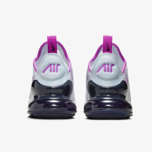 حذاء Nike Air Max 270 للأطفال الكبار (943345-116، أبيض/سبج داكن/فوشيا دريم) مقاس 6.5 in Saudi Arabia
