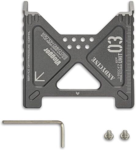 Moycse Lunchbox III Magnalium Case SATA SSD Enclosure Case in Magnalium for Sumsung 870/860 870QVO SSD متوافق مع شاشات Atomos Ninja V، Ninja Flame، Ninja Inferno Shogun Inferno in Kuwait