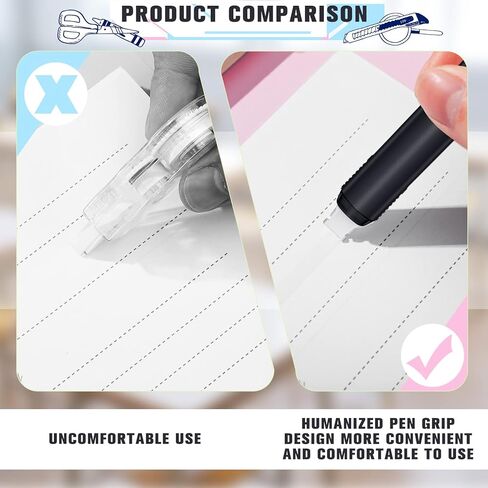 10 Pack Correction Tape Cute Ink Corrector Easy to Use Applicator for Instant Correction Tape Eraser for School Office Supplies, 0.2 x 236 Inch(White) in Kuwait