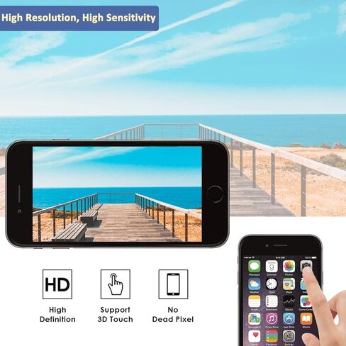 Yodoit for iPhone 7 Screen Replacement Kit LCD with Home Button, Ear Speaker, Front Camera, Full Assembly Display Digitizer and Repair Tool Kit, Protector (Model A1660, A1778, A1779) Black in Kuwait