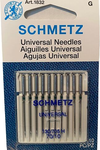 إبر ماكينة الخياطة المنزلية SCHMETZ Universal (130/705 H) - مندوفة - مقاس 90/14-10 عبوات in Saudi Arabia