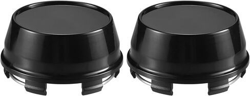 ACROPIX 61mm Base Outer Diameter 6 Clips 66mm Overall Outer Diameter Wheel Rim Hub Center Caps Cover Black - Pack of 4 in Saudi Arabia