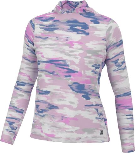 HUK Waypoint Pattern Hoodie, Long-Sleeve Shirt for Women in Saudi Arabia