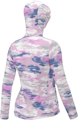 HUK Waypoint Pattern Hoodie, Long-Sleeve Shirt for Women in Saudi Arabia