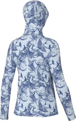 HUK Waypoint Pattern Hoodie, Long-Sleeve Shirt for Women in Saudi Arabia