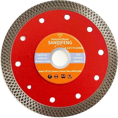 Sandifeng 4.5 بوصة شفرات منشار ماسية رفيعة للغاية شفرة قطع البلاط لبلاط البورسلين والجرانيت والرخام والسيراميك وعجلة القطع شفرة منشار البلاط in Saudi Arabia