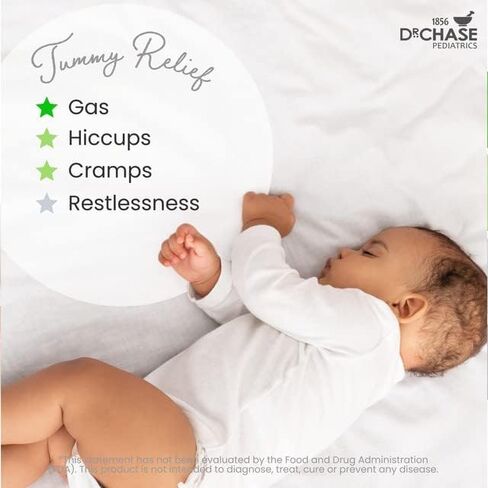 حزمة مياه دكتور تشيس كوليك - تخفيف مغص الأطفال طوال اليوم وخالي من الكحول طوال اليوم - ماء غريب للأطفال والرضع - تخفيف غازات الأطفال للتشنجات وعدم الراحة في المعدة والفواق - عبوتان in Kuwait